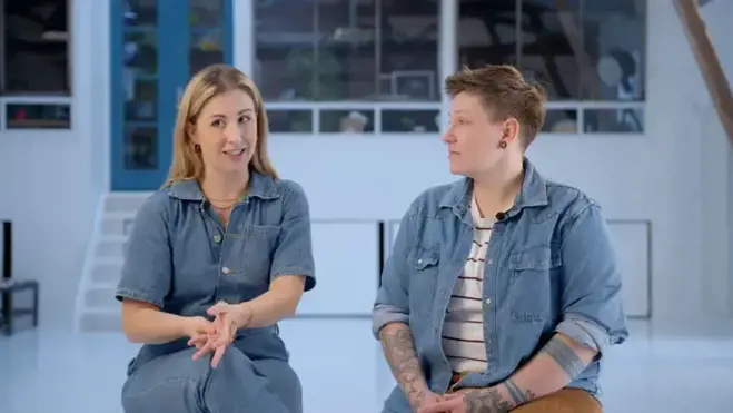 Lesbian couple sharing their experience of choosing a sperm donor